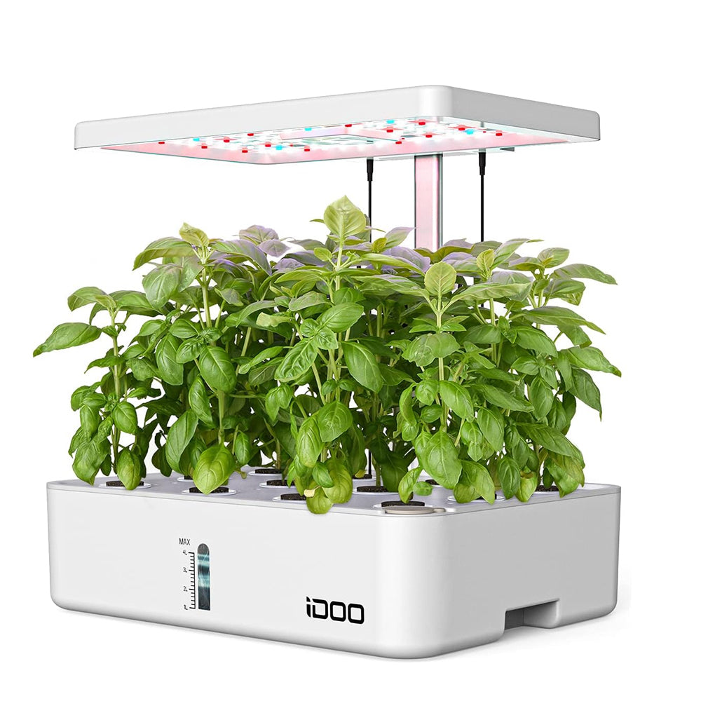12 Pods Indoor Herb Garden Kit Hydroponics Growing System With Led Gro ...