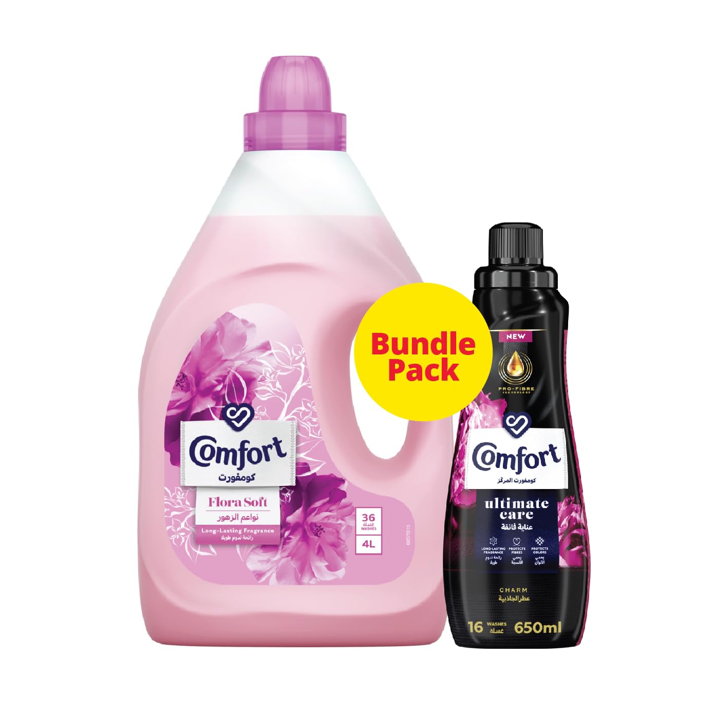 Comfort Dilute Floral Soft 4L + Fabric Conditioner Charm 650ML