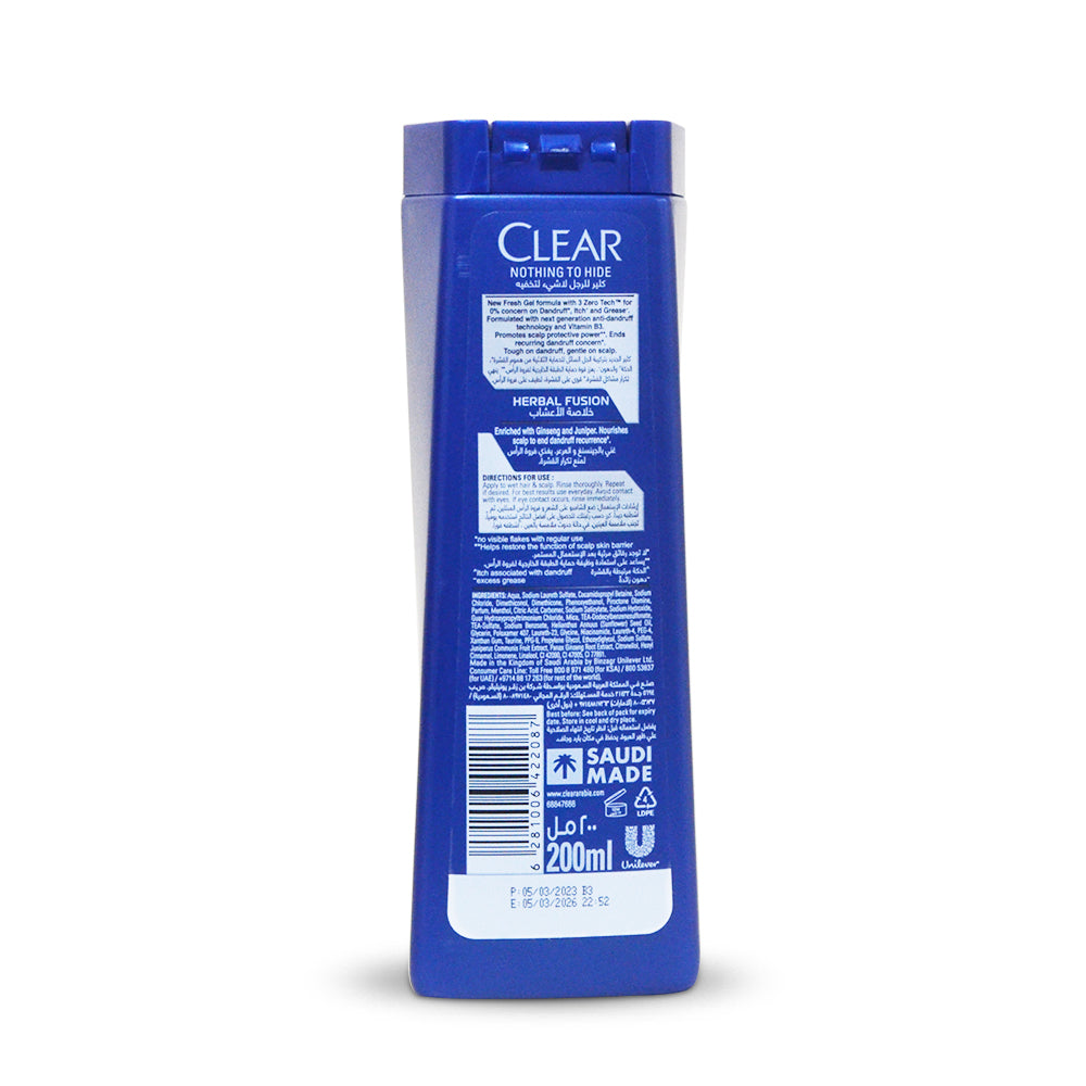 Clear Shampoo Herbal Fusion 200ml