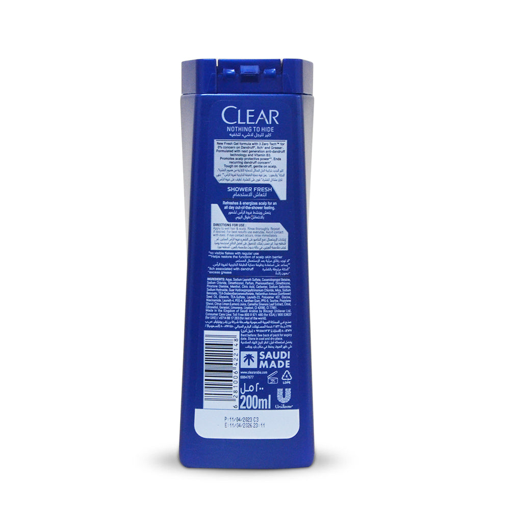 Clear Shampoo Shower Fresh 200ml