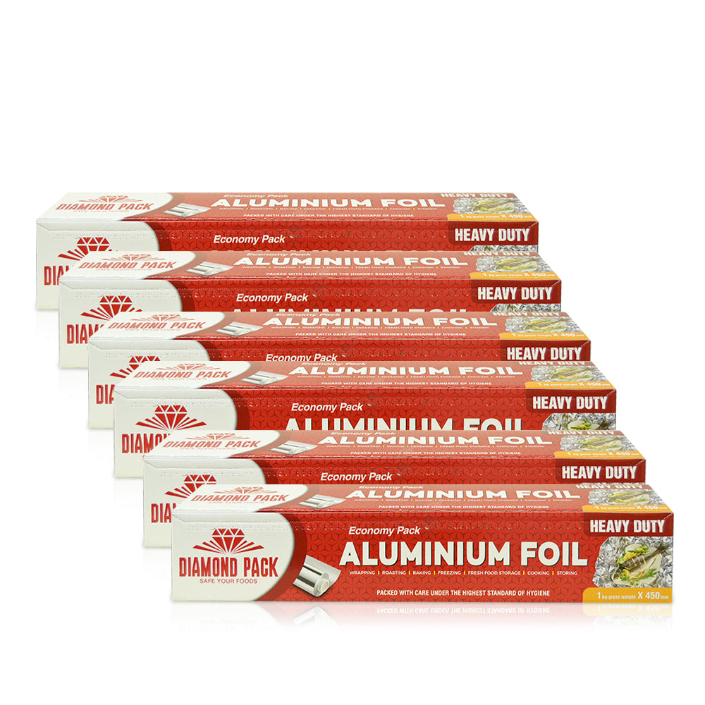Diamond Aluminum Foil 45CM | 1KG | Pack of 6 (CTN)