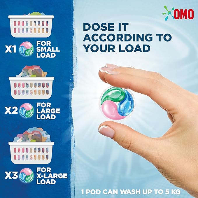 Omo 3 in 1 laundry capsules 15 pods 225gm