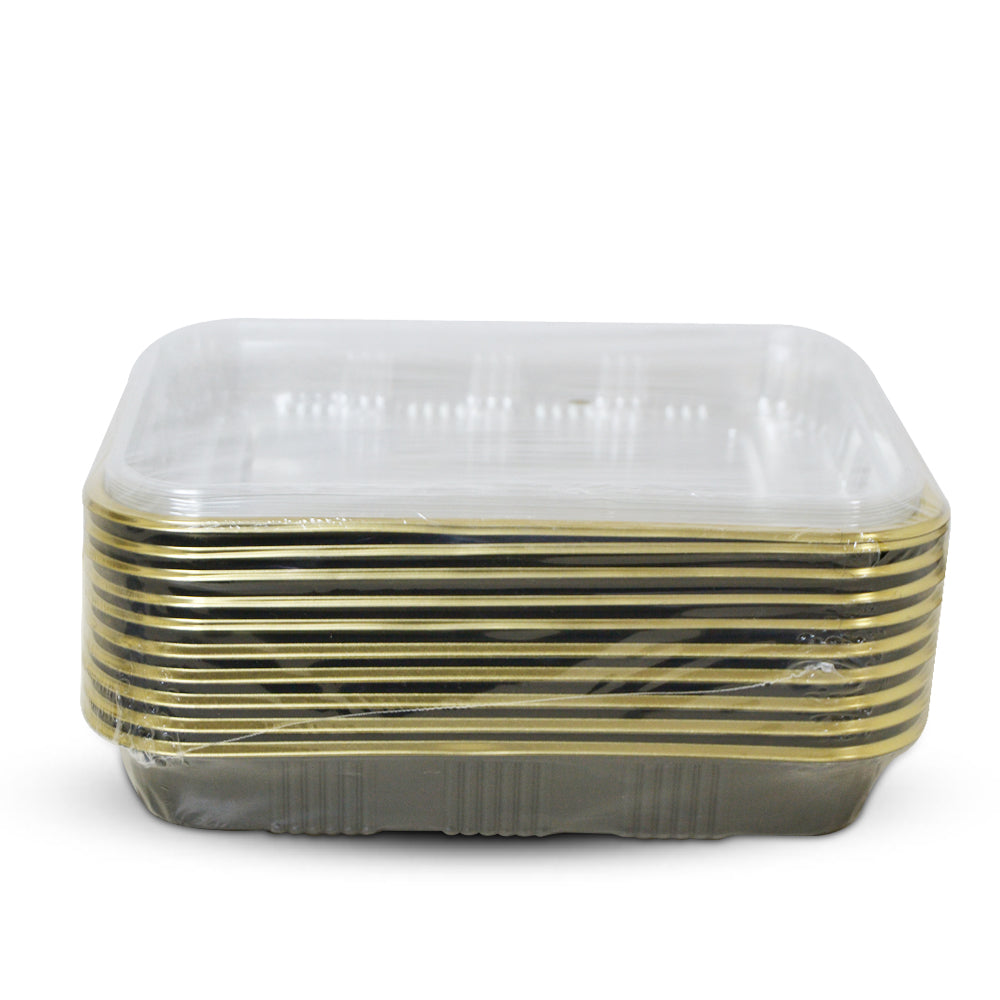 Plastic Food Container - 23X16 - 10PC #JS-124
