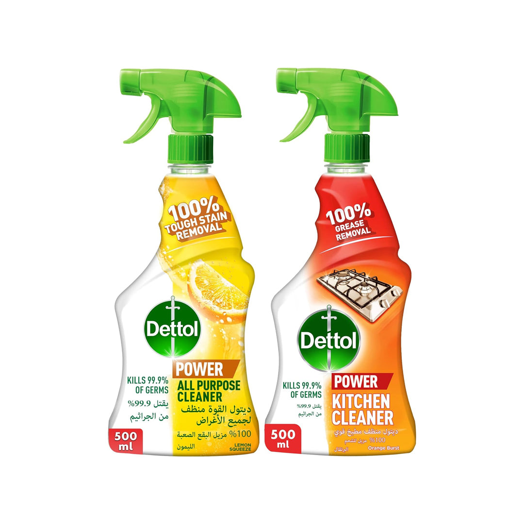 Dettol APC Lemon 500ML + Kitchen Cleaner 500ML