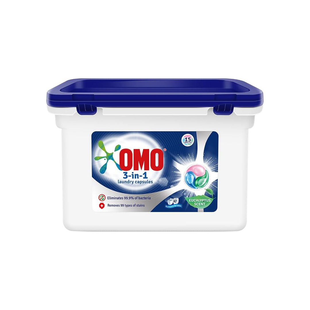 Omo 3 in 1 laundry capsules 15 pods 225gm