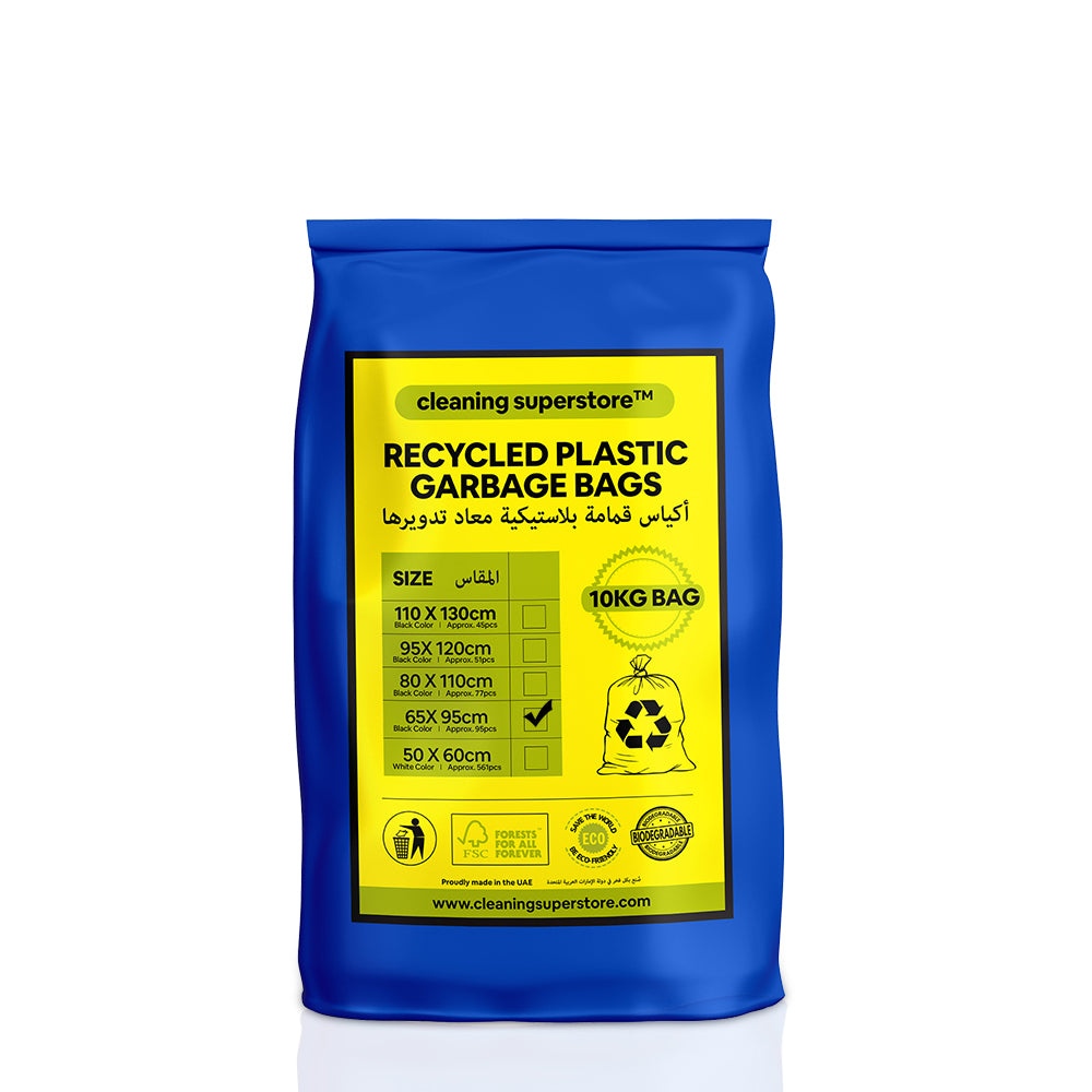 Recycled Garbage Bag 10KG Bundle Black 65X95CM