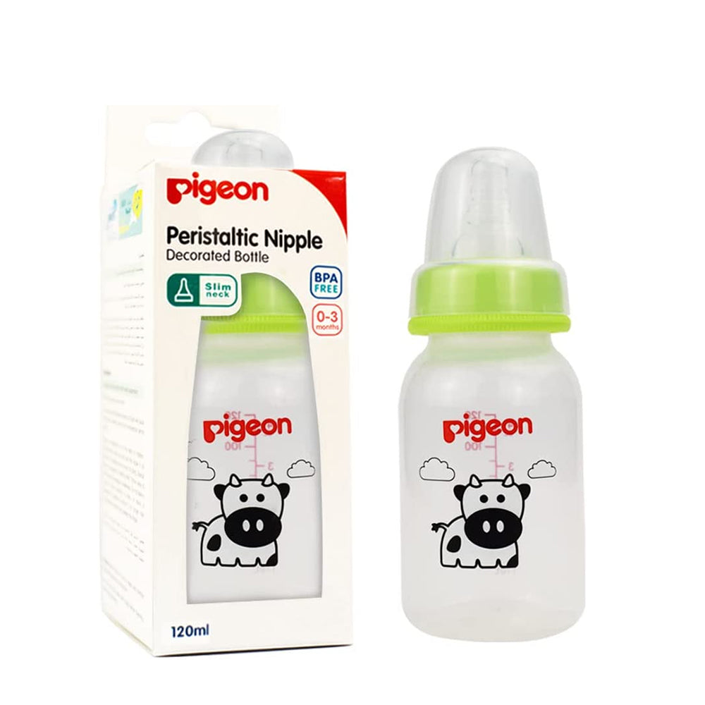 PIGEON DECORATED PLASTIC BOTTLE 120ML (ANIMALS)