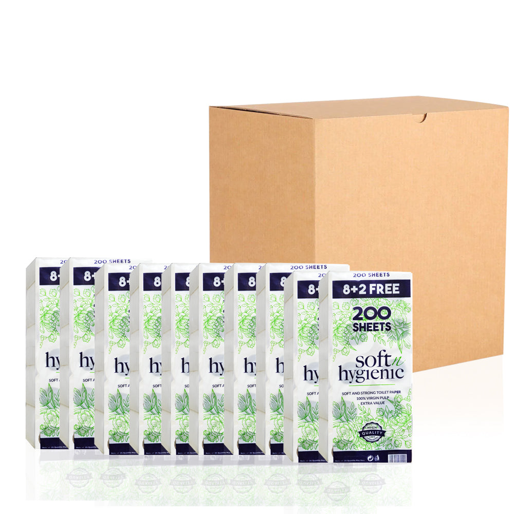 SNH Toilet Roll 200 Sheets | Pack of 100 Rolls