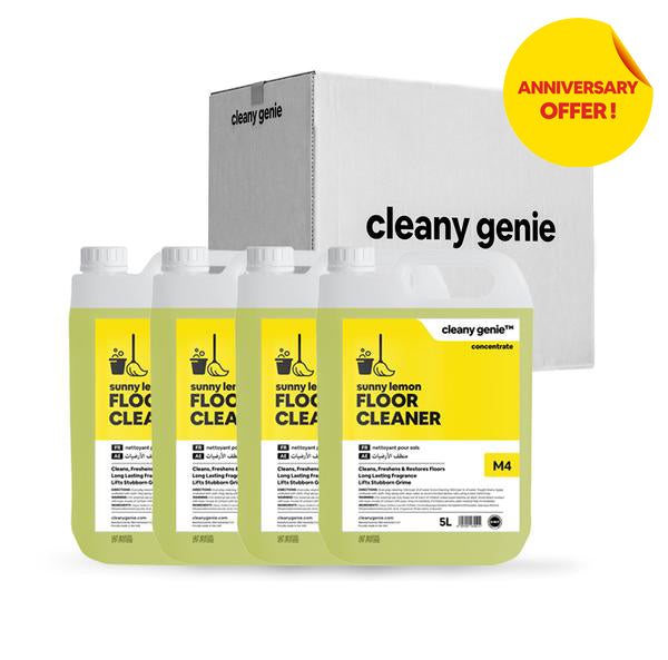 Floor Cleaner M4 Sunny Lemon 5L Pack of 4