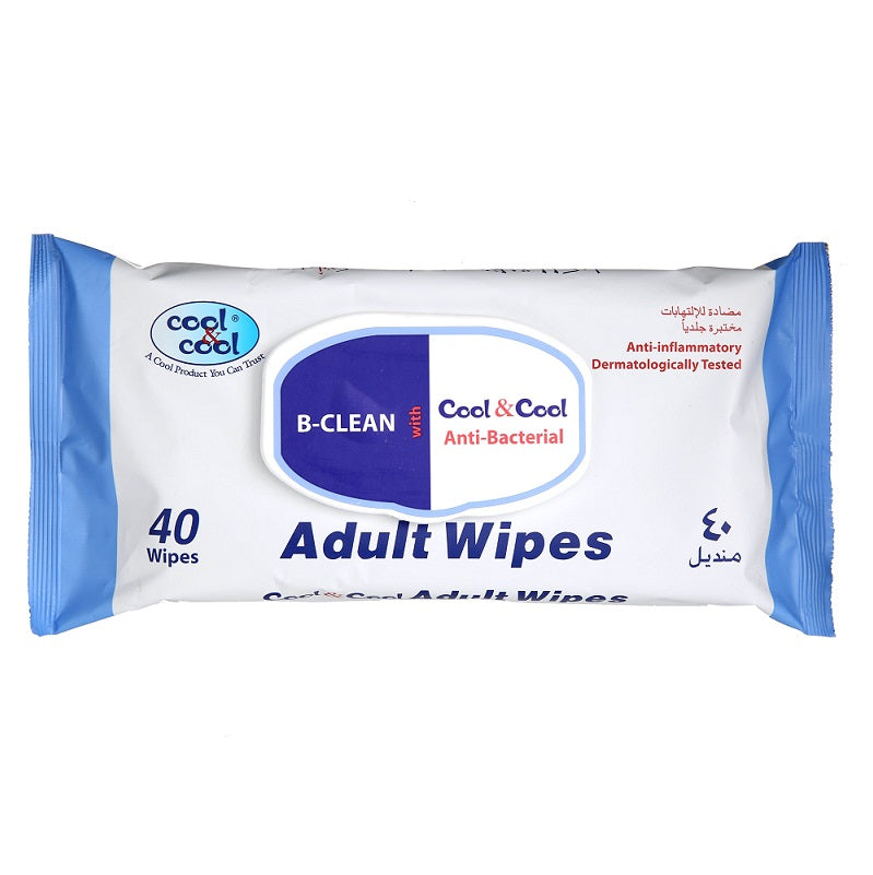 C&C Adult Wipes with Lid 40s