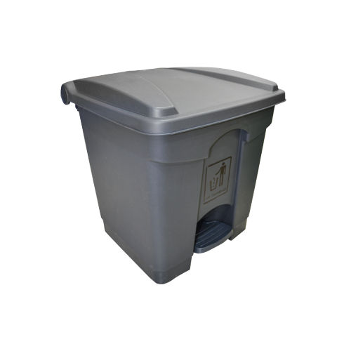 Garbage Can with Pedal 30L Grey