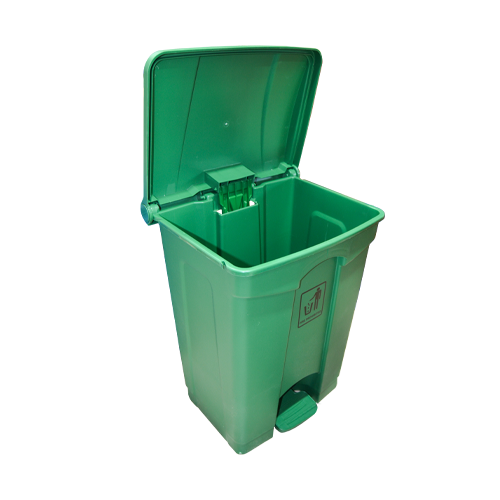 Garbage Can with Pedal 68L | Green
