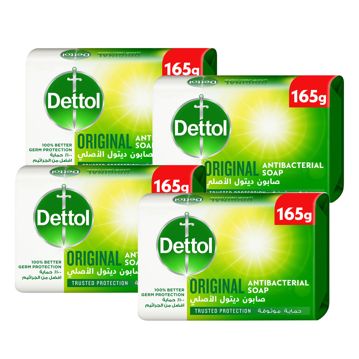 Dettol Antibacterial Soap Original 165G (4PCS)