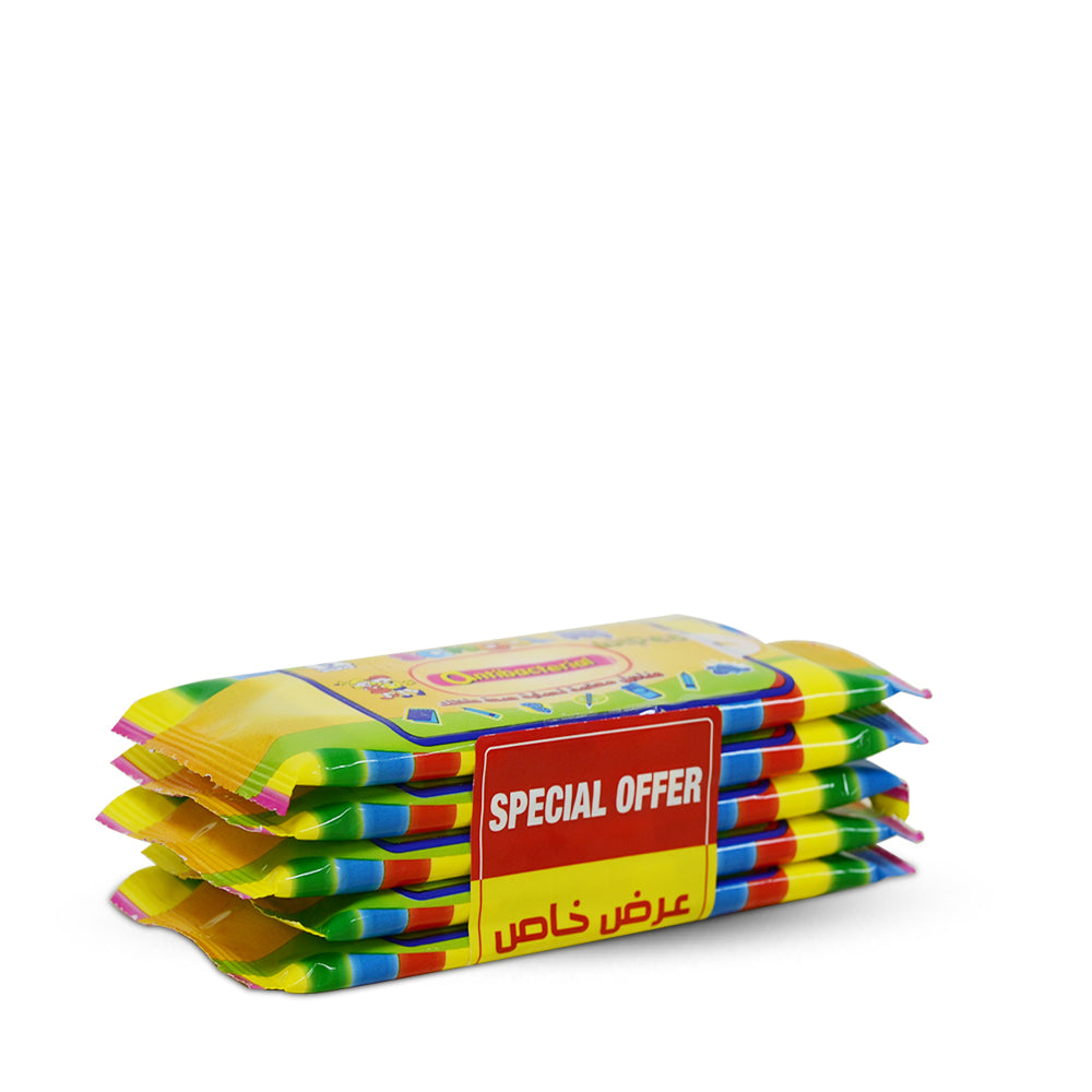 واو سكول مناديل مضادة للبكتيريا 5 قطع | 5 قطع |