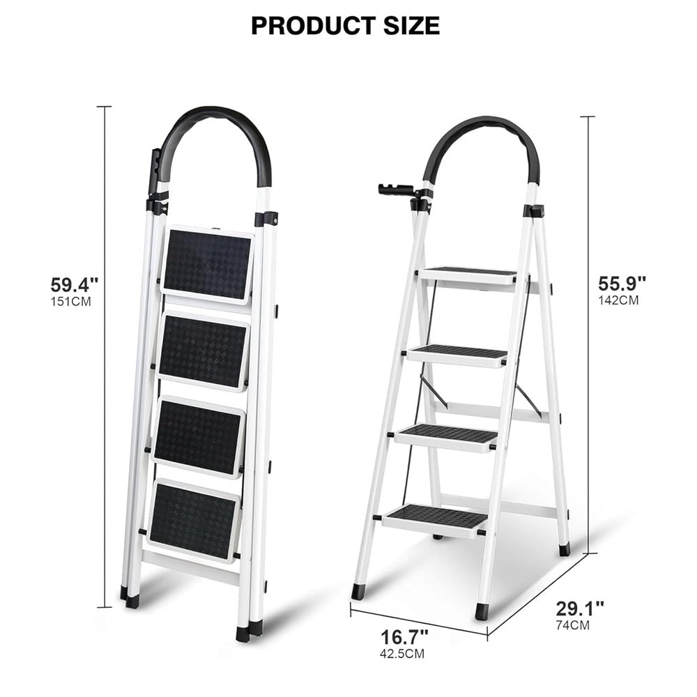 STEEL LADDER 4 STEPS