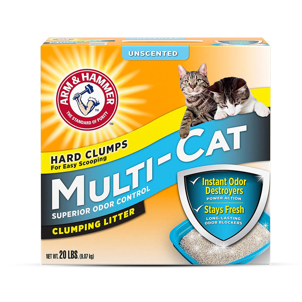 A&H Cat Litter Hard Clumps Multi Cat Unscented 9.07 kg