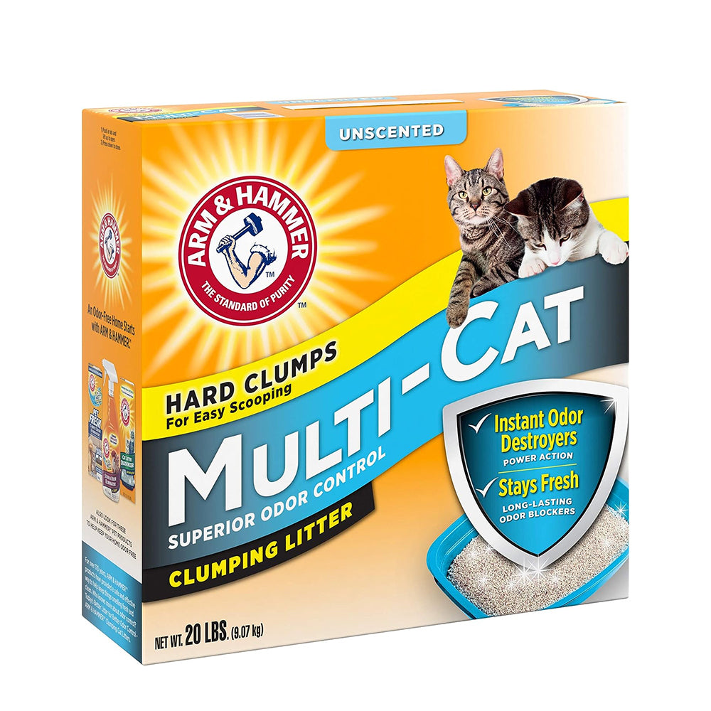 A&H Cat Litter Hard Clumps Multi Cat Unscented 9.07 kg
