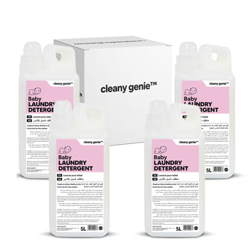 منظف غسيل كليني جيني للأطفال ٥ لتر | عبوة من ٤ قطع
