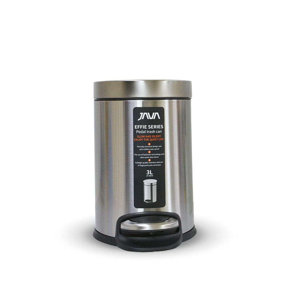 سلة مهملات فولاذية سعة 3 لتر جافا JH8856