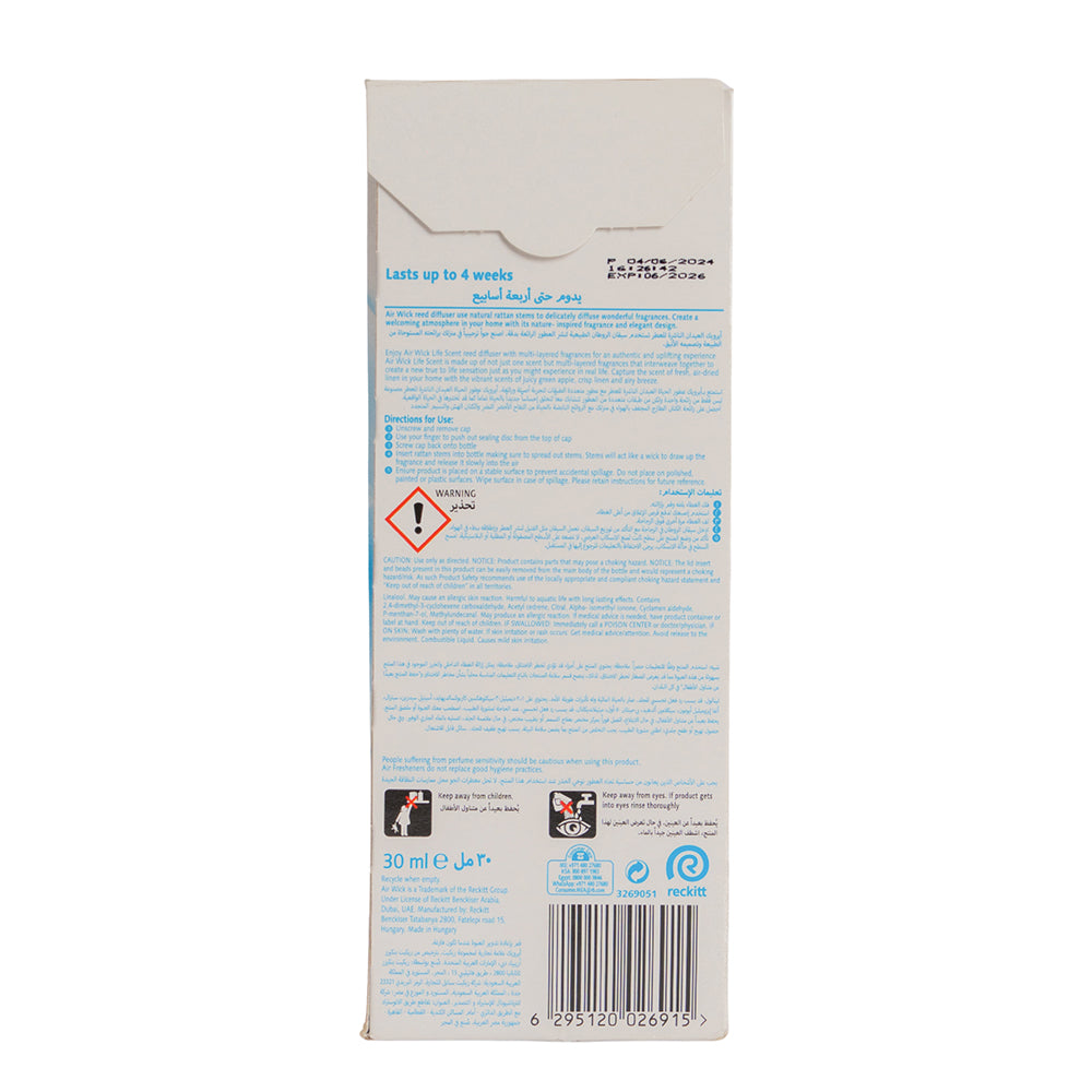 Air Wick Reeds Diffuser Linen in Air 30ml
