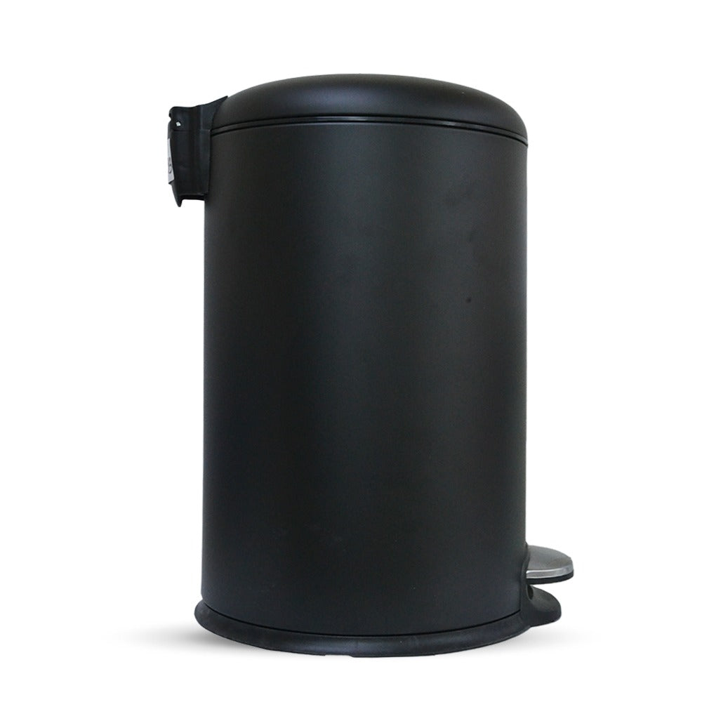 سلة مهملات 12 لترًا، لون أسود، طراز JH8853