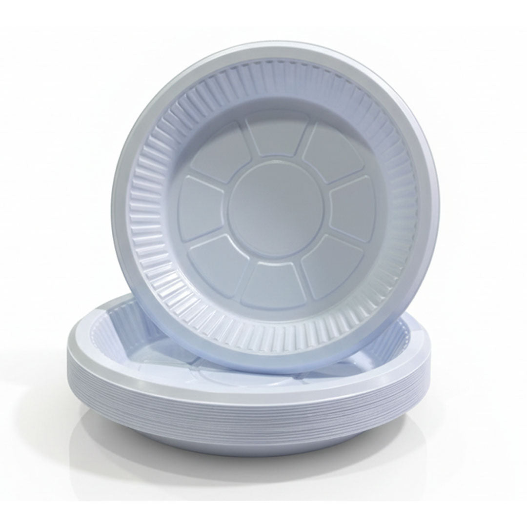 White Round Plate 10"-Pack of 25