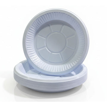 White Round Plate 10"-Pack of 25