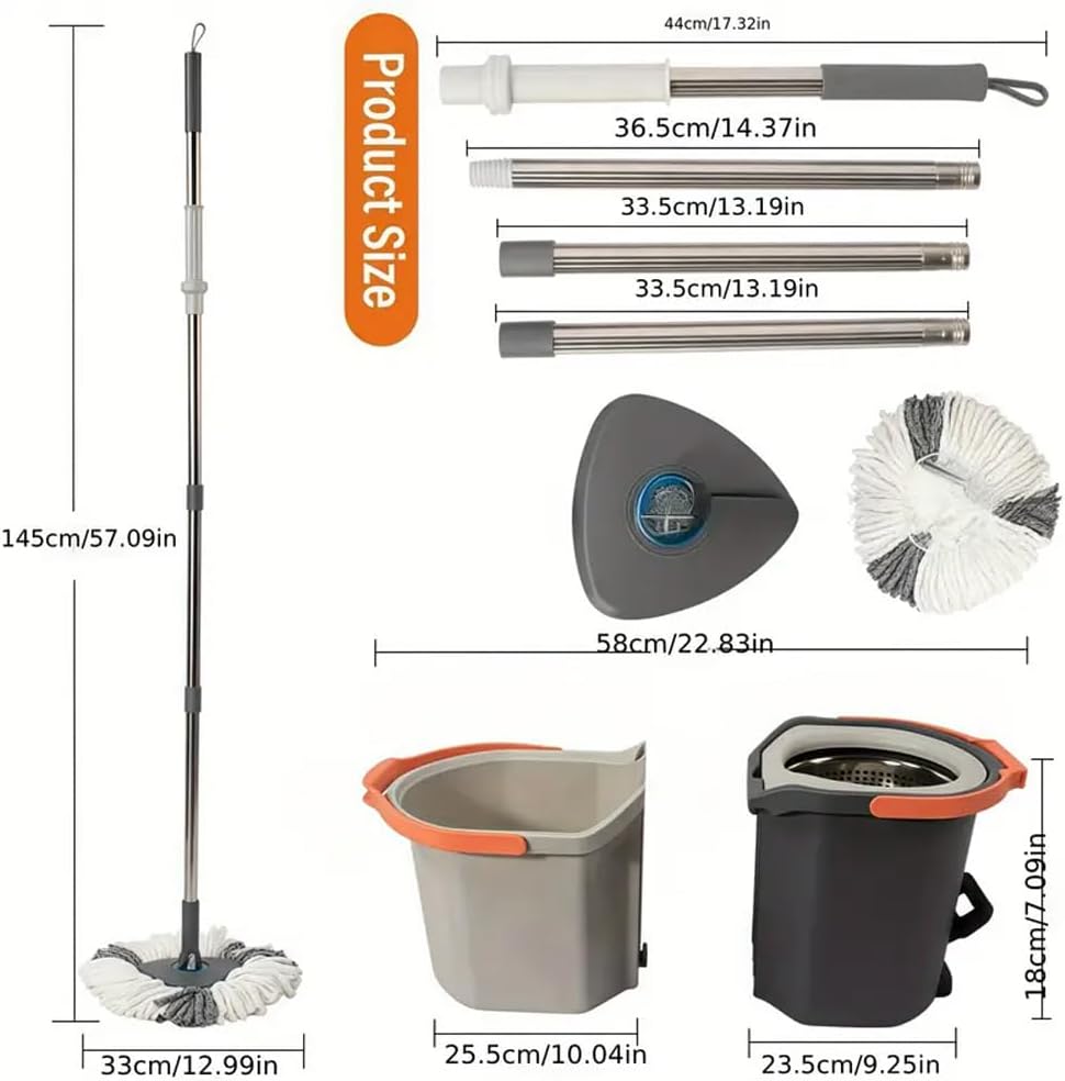CG TWINS SPIN MOP WITH PEDAL