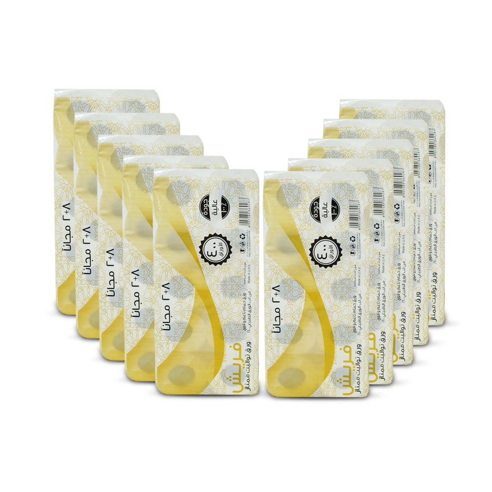 مناديل تواليت فريش بريميوم 400 ورقة |  حزمة من 100