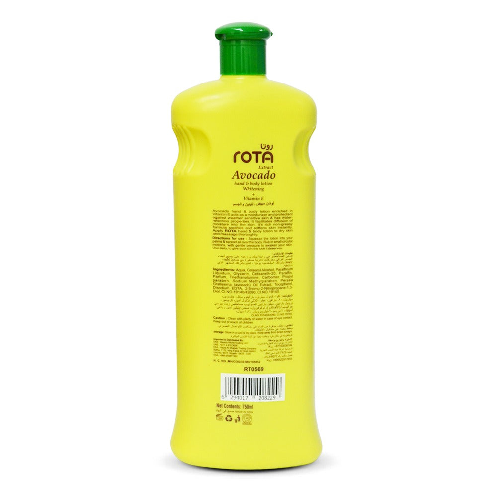 ROTA AVOCADO BODY LOTION 750ML