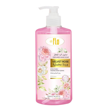 غسول اليدين فلو برائحة الورد المخملي ٥٠٠ مل