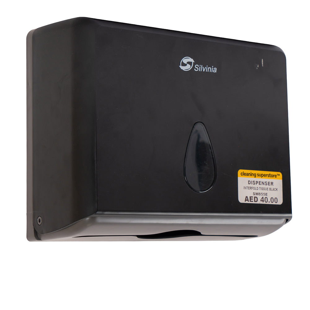 موزع مناديل إنترفولد أسود