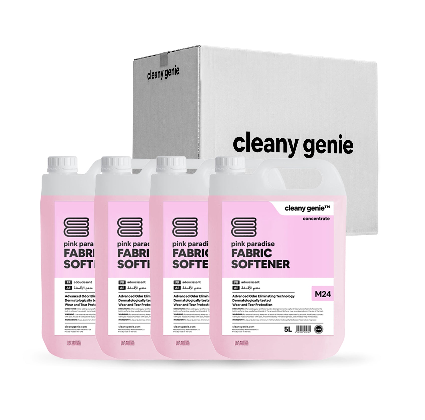 Fabric Softener M24 | Pink Paradise 5L | Pack of 4