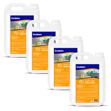 INCLEEN Dishwash Lemon 5L   |   Pack of 4