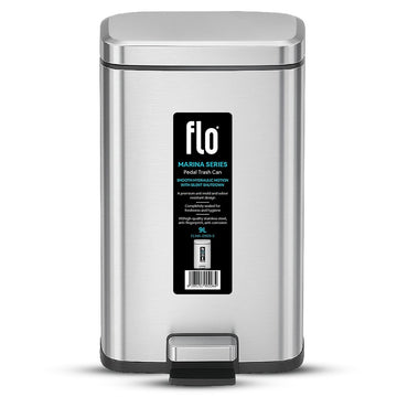 FLO DUSTBIN - MARINA MATT STEEL 9L