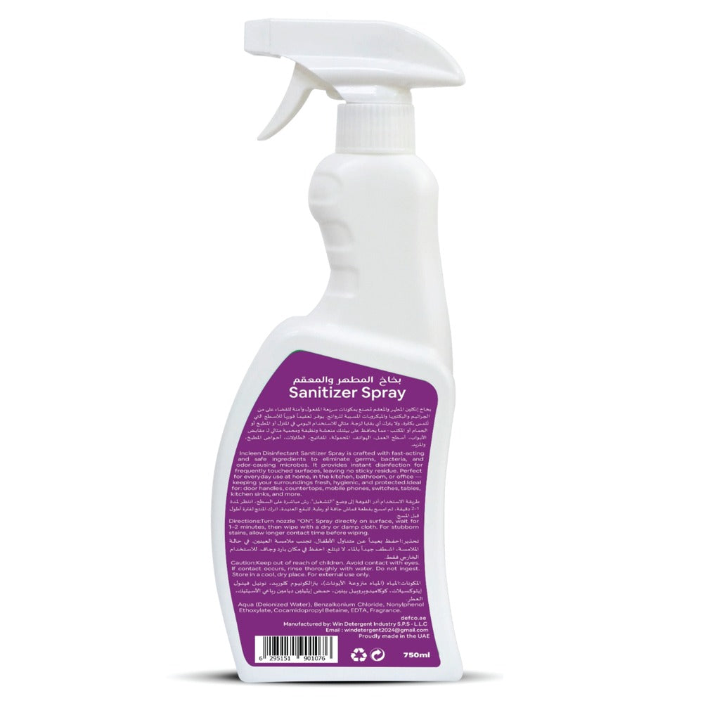 INCLEEN Sanitizer Spray 750ML