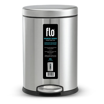 FLO S.S DUSTBIN - KIMBERLY  MATT STEEL 30L