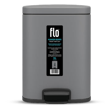 FLO DUSTBIN - MANOR  TITANIUM GRAY 10L