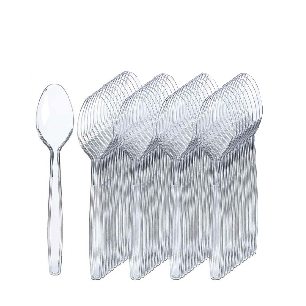 Crystal Clear Table Spoon | 50 PCS
