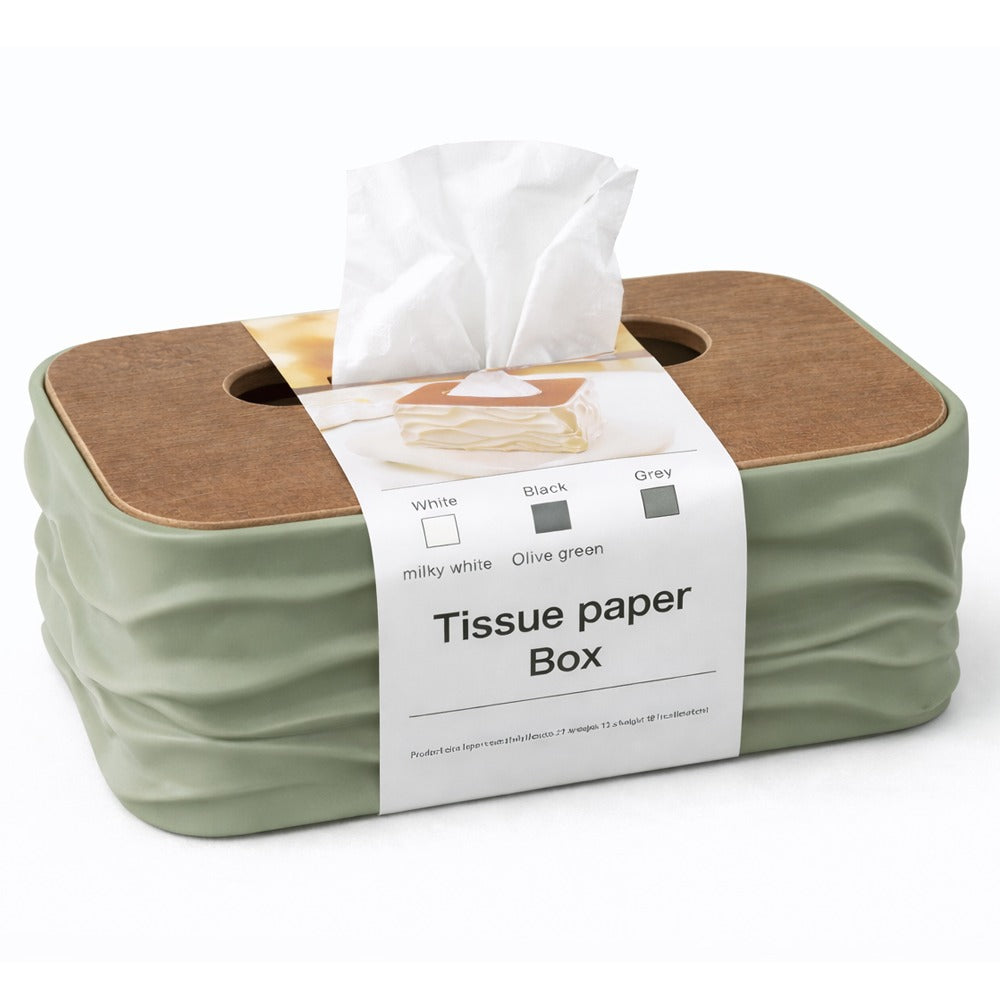 Tissue Box #6 Olive Green