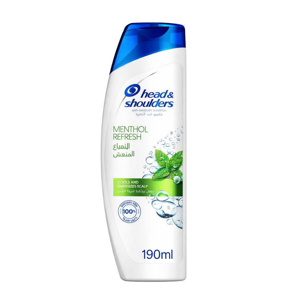 شامبو هيد آند شولدرز برائحة المنثول المنعشة 190 مل