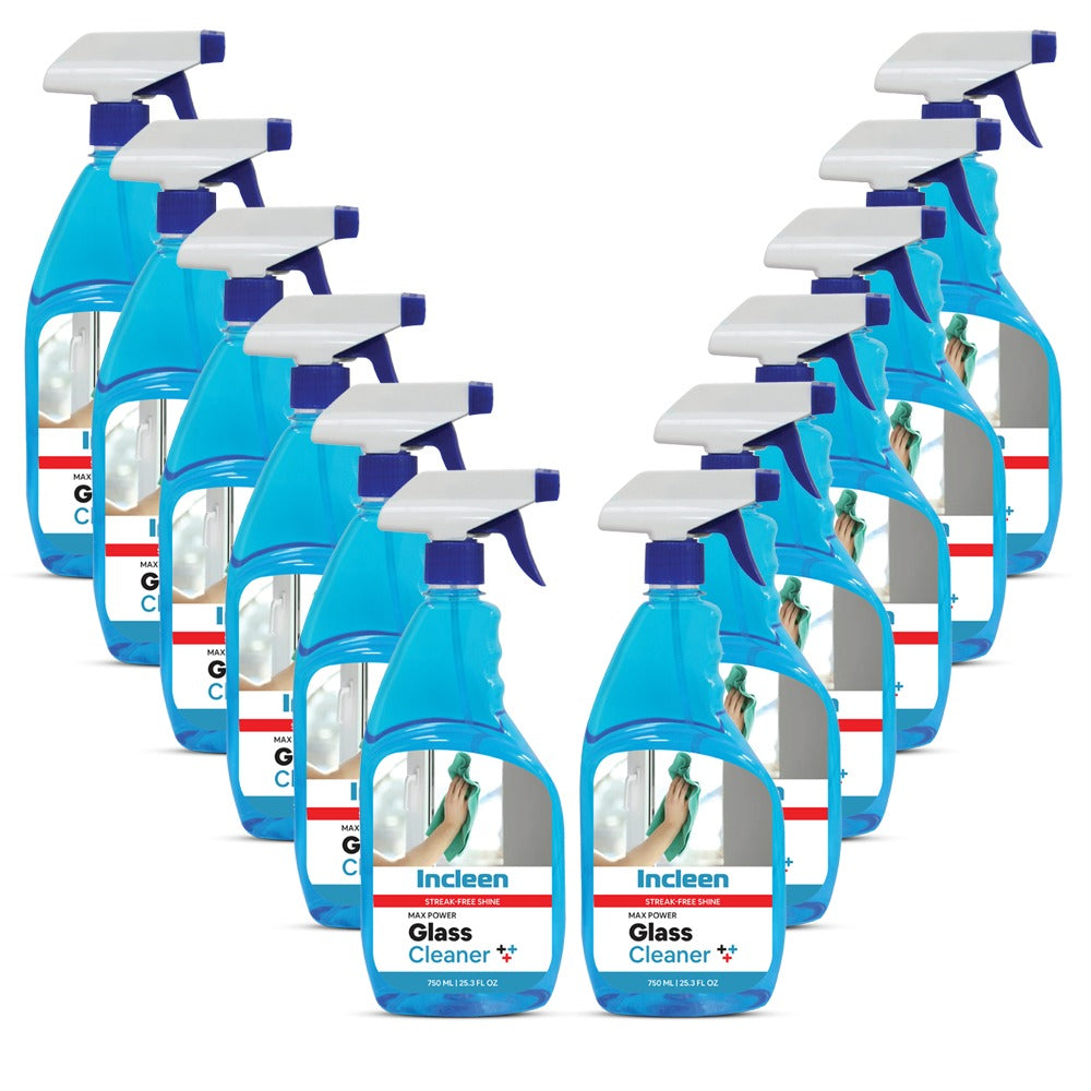 INCLEEN Glass Cleaner 750ML -Pack of 12