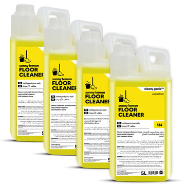 منظف الارضيات M4 | صني ليمون 5 لتر | حزمة من 4