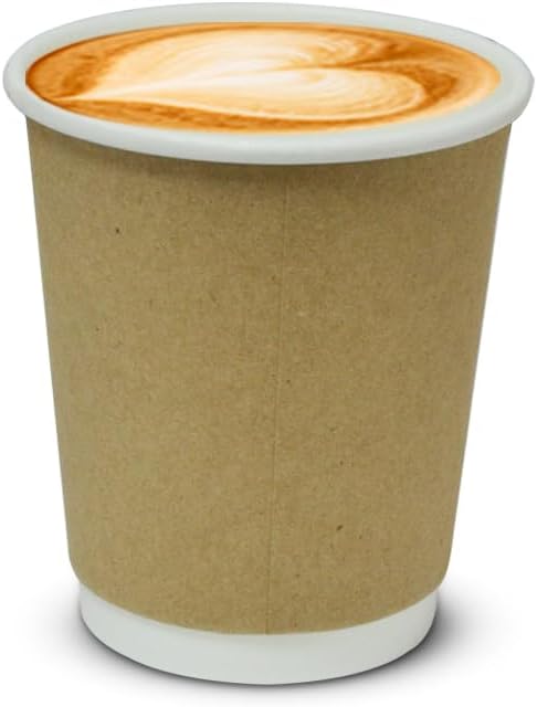 D/W Paper Cup 8oz 25pcs KRAFT   |    Pack of 500