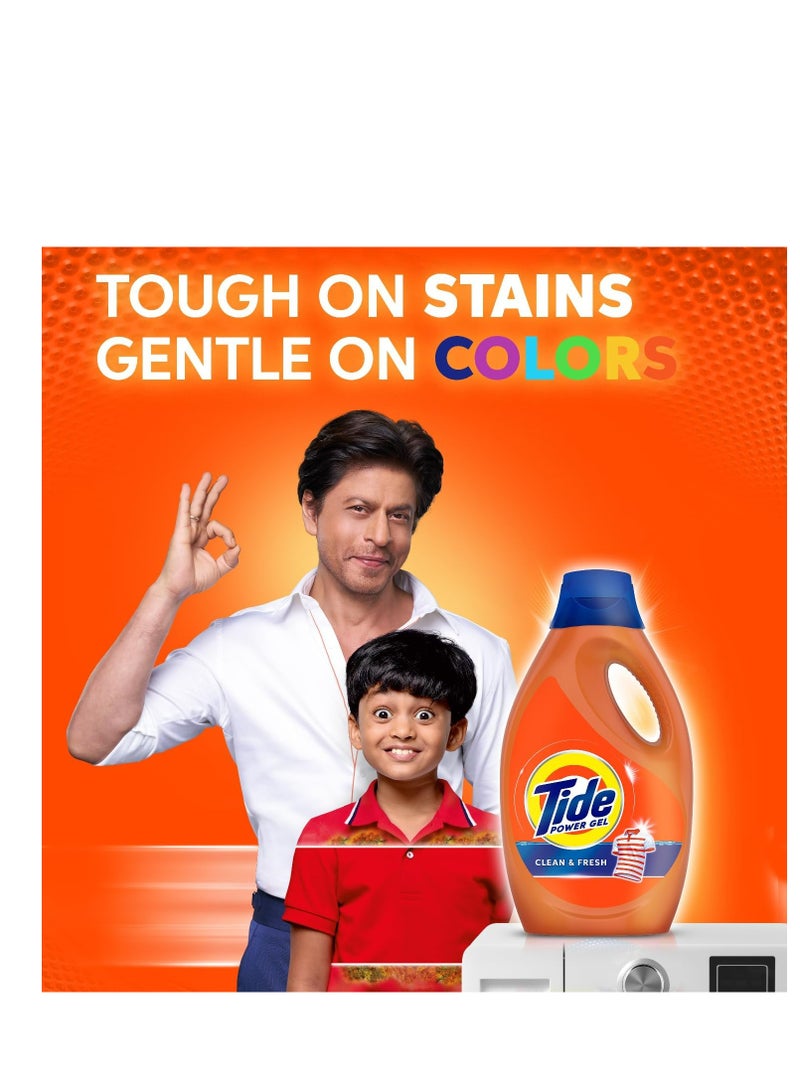TIDE POWER GEL CLEAN & FRESH 1.8L-Pack of 4