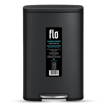 FLO DUSTBIN - MARINA BLACK 9L