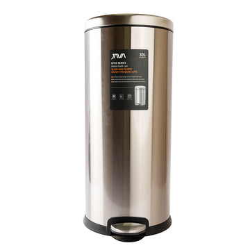 سلة مهملات فولاذية سعة 30 لترًا JAVA JH8856