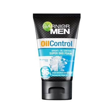 غارنييه للتحكم في الزيوت برايت + رغوة سوبر ديو للتحكم في الزيوت 100 مل
