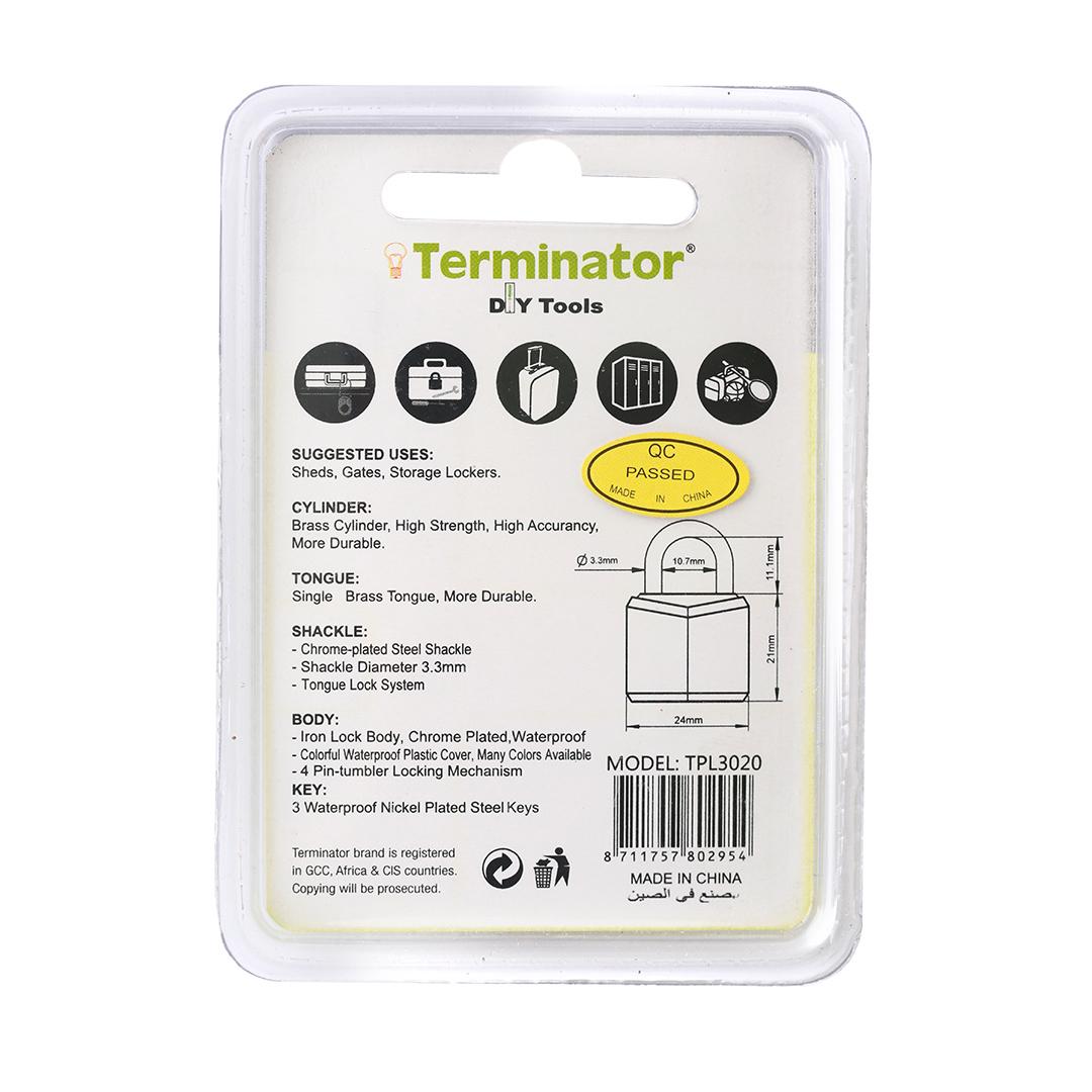Terminator Pad Lock 30MM Red