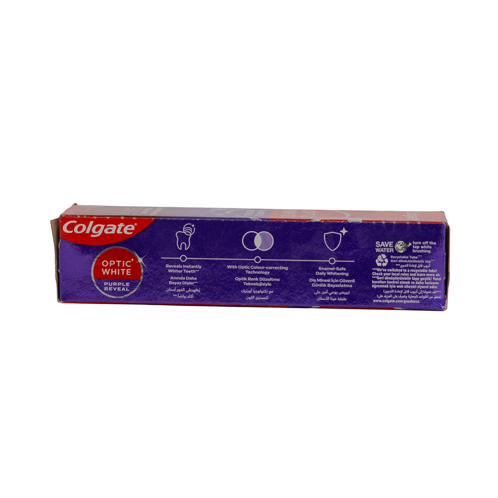 Aad Colgate COLGATE TP OPTIC WHITE PURPLE REVEAL 75ML – Cleaning Superstore